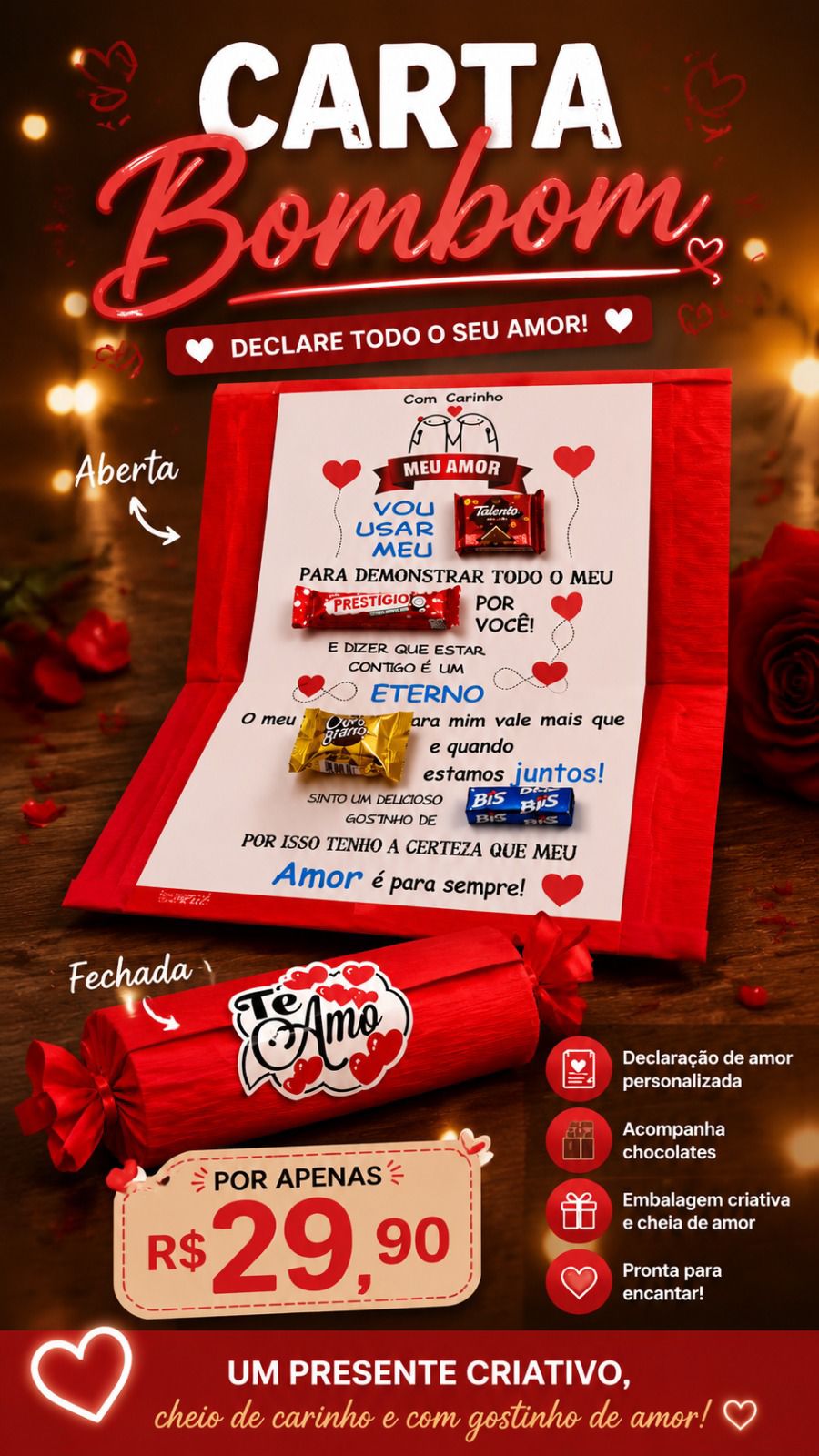 Carta-Bombom detalhe criativo