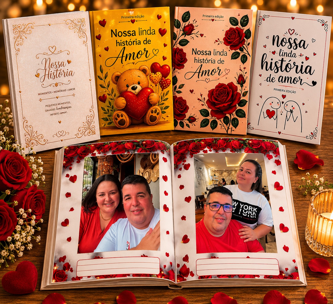 Livro-Cartão modelos disponíveis