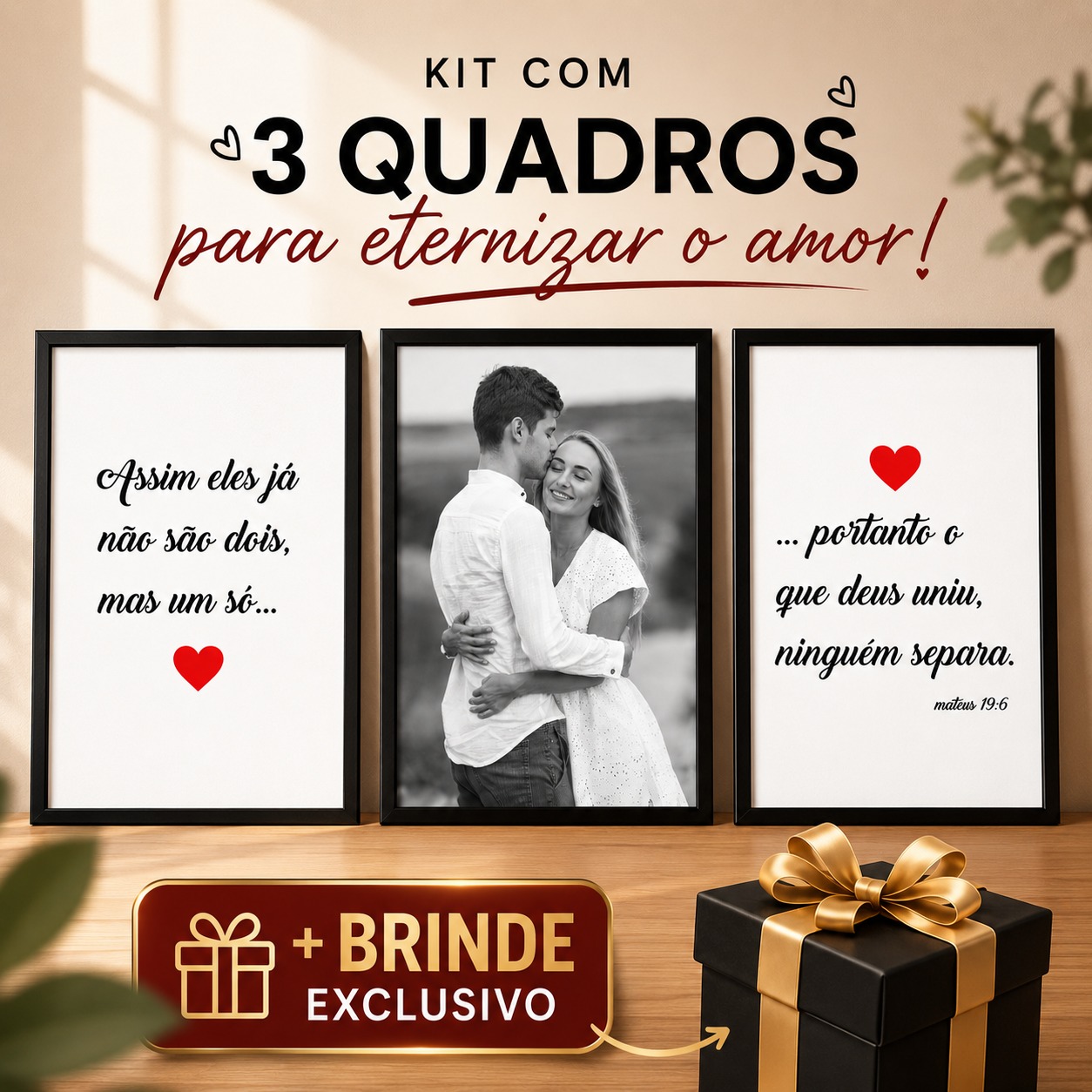 Brinde exclusivo caixa de presente