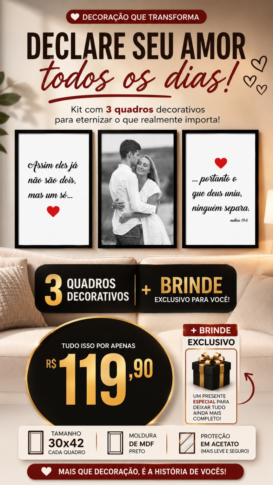 Quadro decorativo detalhe